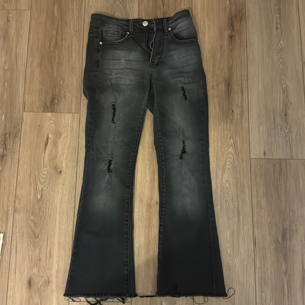 Risen Jeans - Black Distressed - Size 25